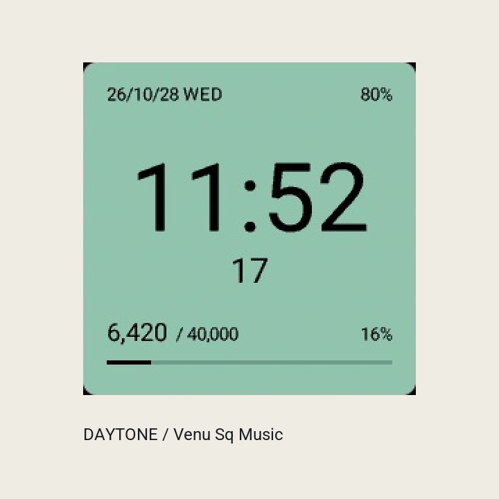 DAYTONE Garmin watch face preview