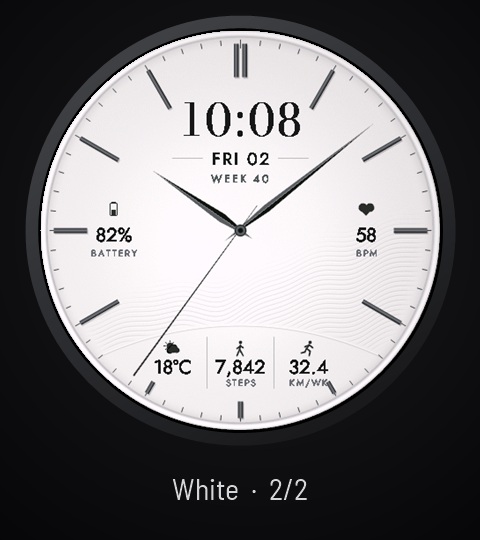 MONO - Dark & Light Dress Watch Face · Screenshot 3