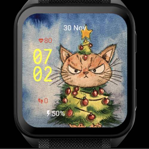 Grumpy Christmas Tree Cat · Screenshot 0