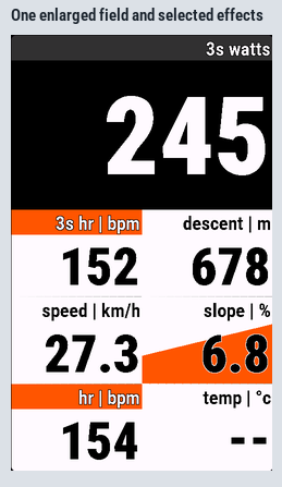 Struktur – Cycling Data Field · Screenshot 0