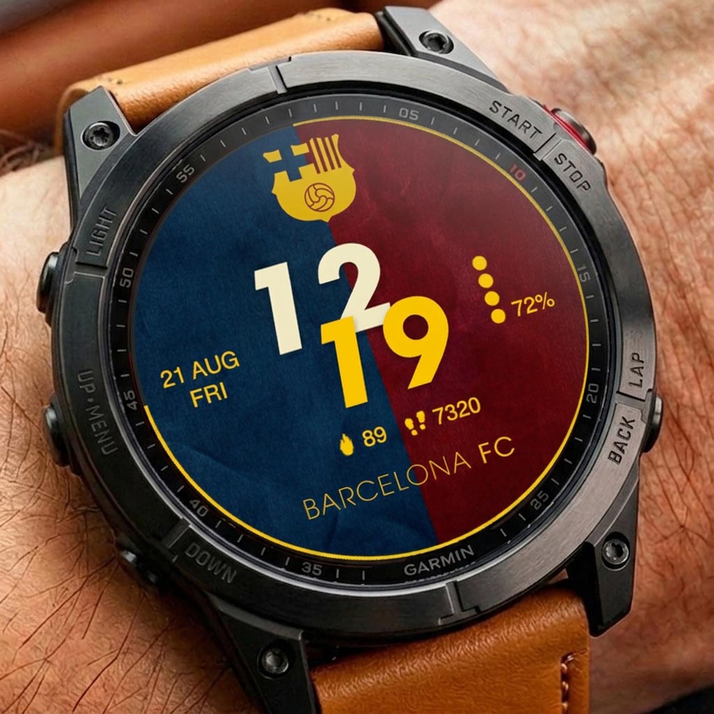 Barcelona Football Soccer Digital Watch Face · Screenshot 0