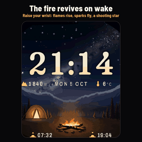 Astra Campfire Pro – 露营篝火动态表盘 · Screenshot 1