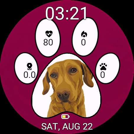 Pawsome Watch Face · Screenshot 1