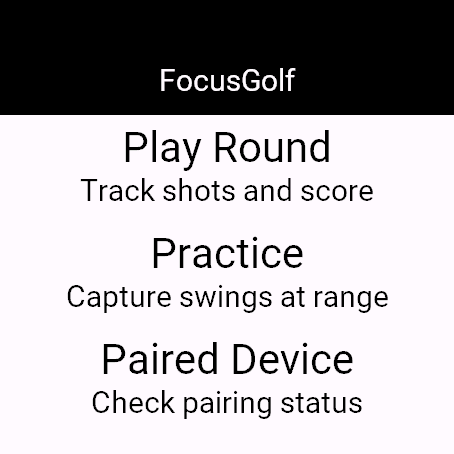 FocusGolf: Your Swing, In Focus · Screenshot 0
