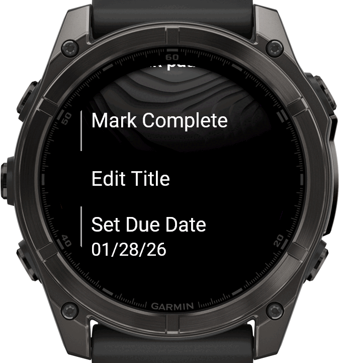 Google Tasks for Garmin · Screenshot 0