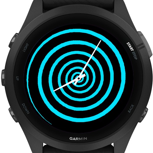 Hypnotic spiral analog watch face · Screenshot 2