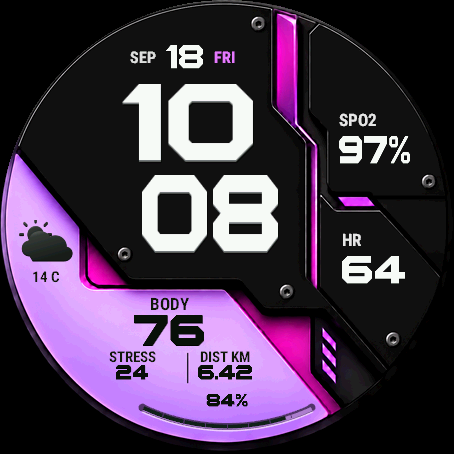 SHOT Monolith - Data Watch Face · Screenshot 4