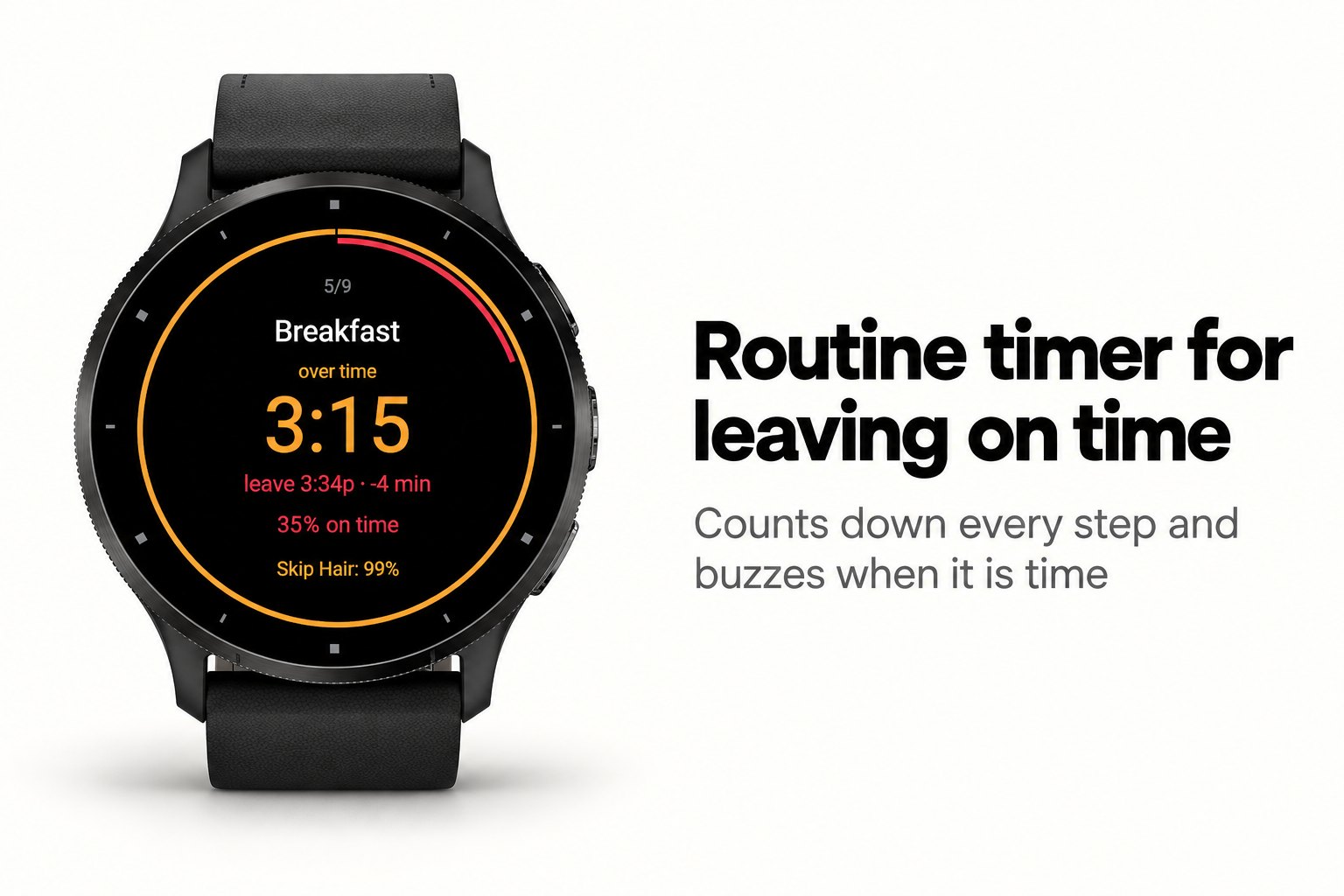 Leaveby - Routine timer that learns · Screenshot 0