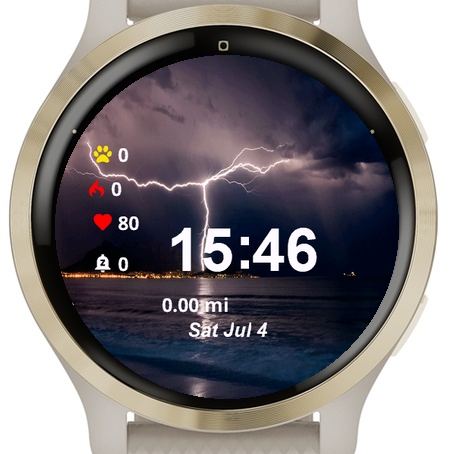 Lightning Strikes Over Ocean · Screenshot 0