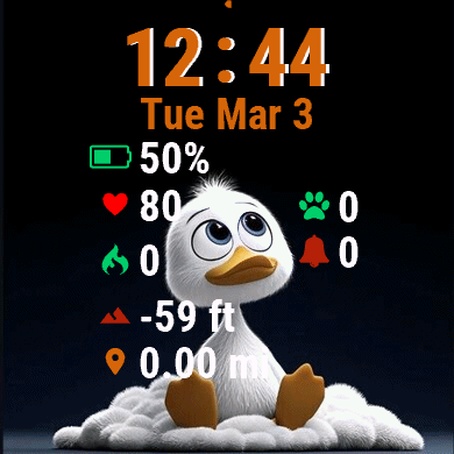 Cartoon Duck Sitting Cloud · Screenshot 2