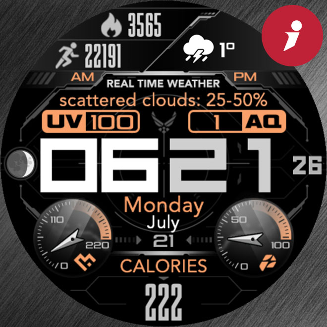 iFacer - O002 - Open Weather Map Data (OWM) · Screenshot 4