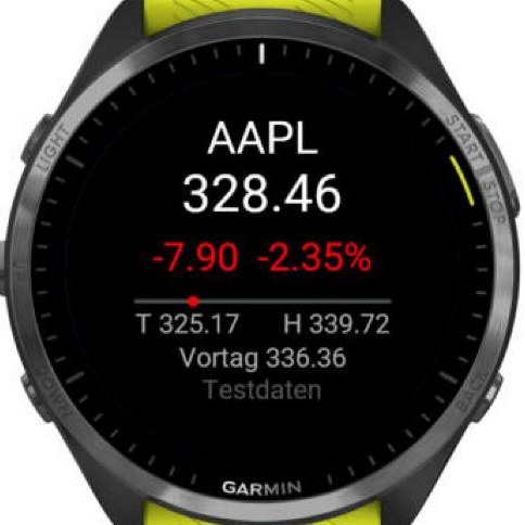 StockTicker – Aktienkurse am Handgelenk · Screenshot 0