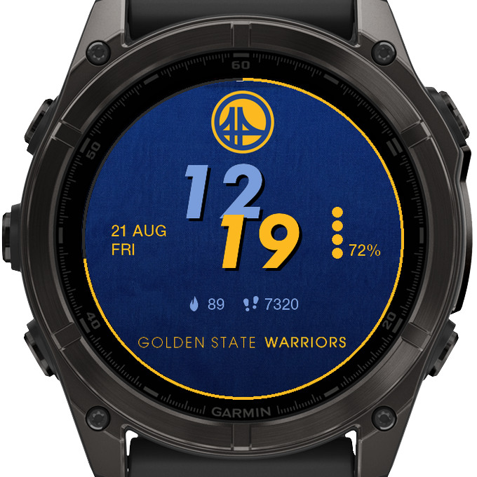 Golden State Warriors GS NBA Basketball Watch Face · Screenshot 1