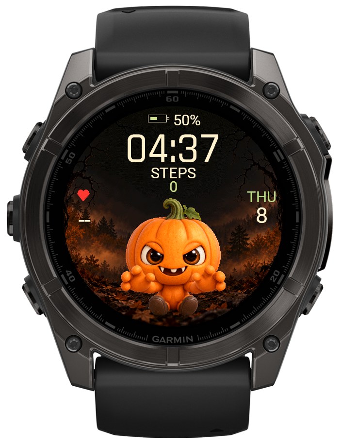 Pumpkin Pal – Animated Halloween Watch Face · Screenshot 1
