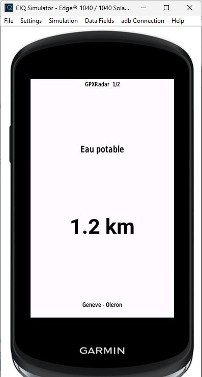 GPXRadar POI for Edge · Screenshot 0
