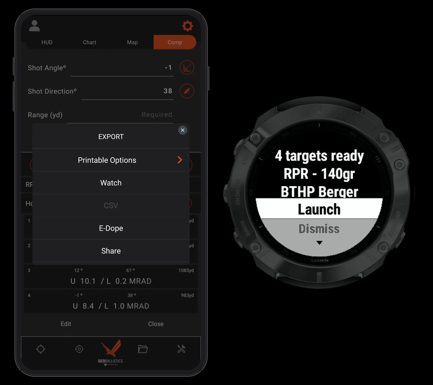 DOPE Sync - Ballistic Range Card · Screenshot 4