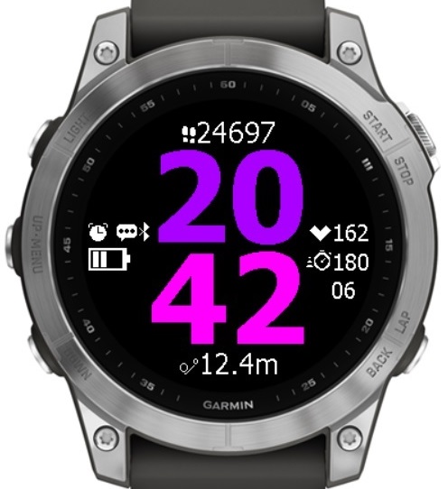Blisco Big V Seconds watch face screenshot 2