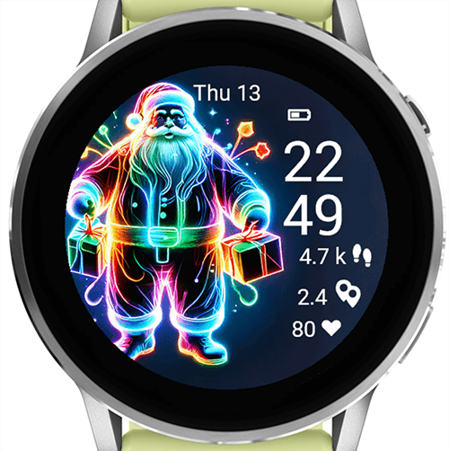 Christmas Neon Santa G · Screenshot 0