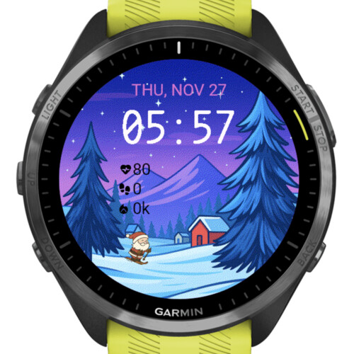 Santa Skiing Night · Screenshot 2