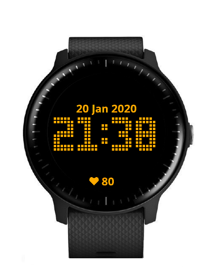 Dot Matrix Watch Face · Screenshot 2