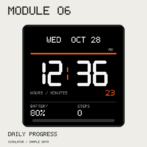 MODULE 06 watch face screenshot 3