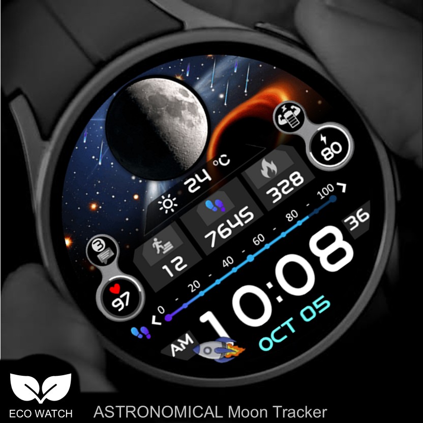 ECO02 Astronomical Moon Tracker · Screenshot 0