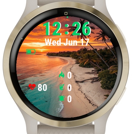 Beach Sunset Palm Trees · Screenshot 0