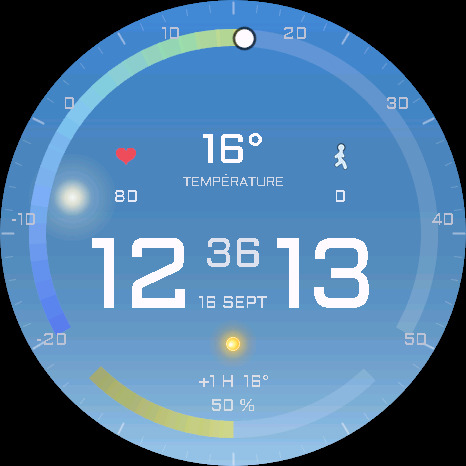 Real Sky — Weather Watch Face · Screenshot 0