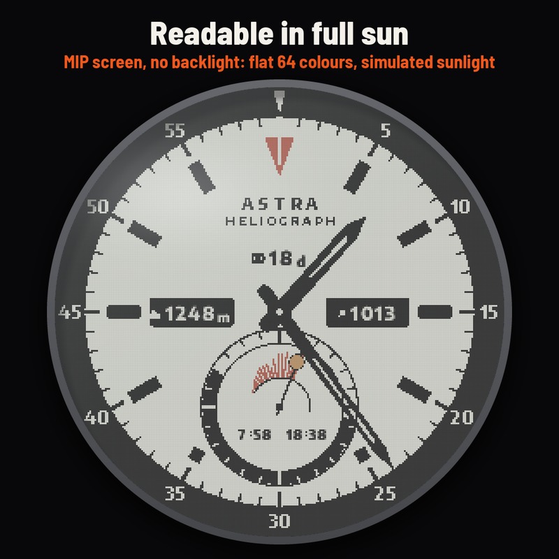Astra Heliograph Pro – 户外高对比度表盘 · Screenshot 1