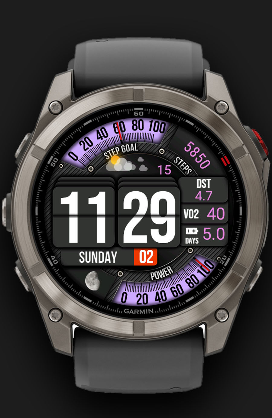 Flip Clock Dark · Screenshot 4