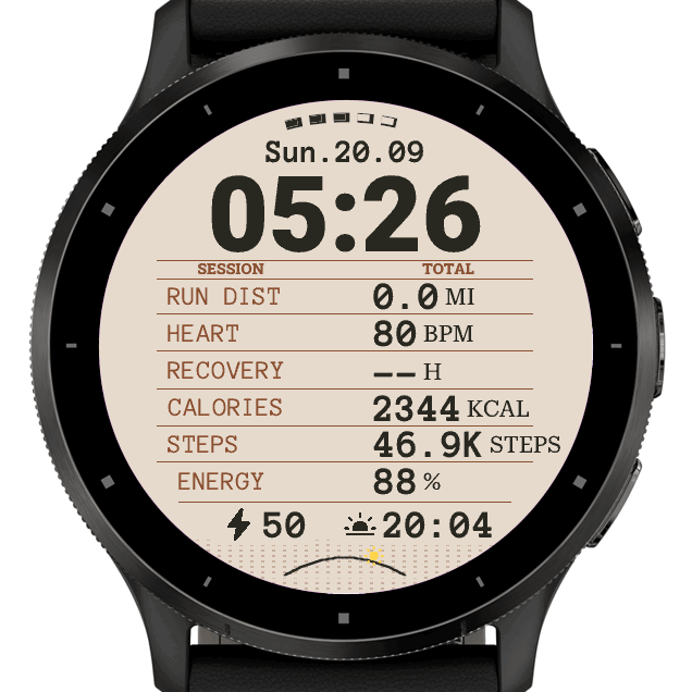 Training Log · Screenshot 1