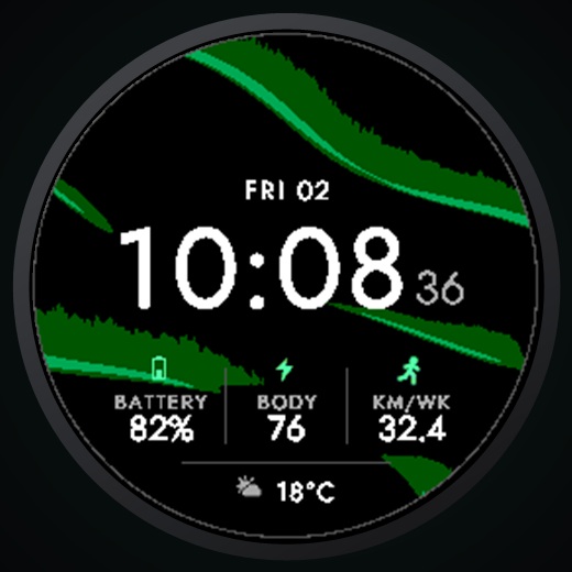 Aurora - Northern Lights Digital Watch Face · Screenshot 3