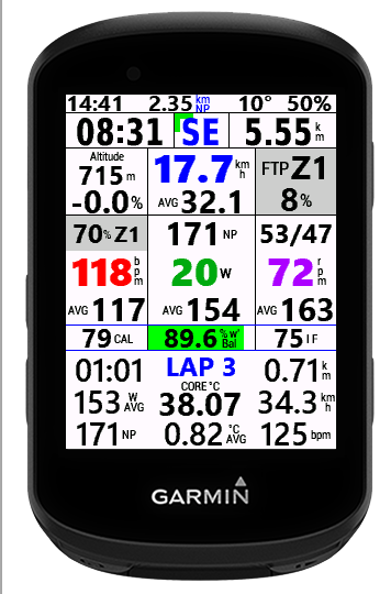 Ultimate Pro Cycling Data Field screenshot 4