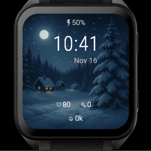 Moonlit Winter Village · Screenshot 0