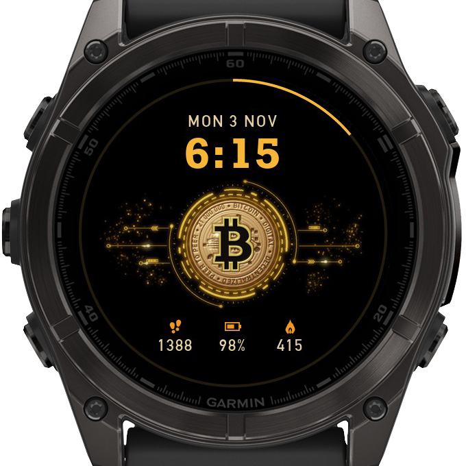 Bitcoin HUD Crypto BTC Live Watch Face · Screenshot 3