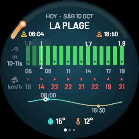 Surf Dawn Forecast · Tangkapan skrin 0