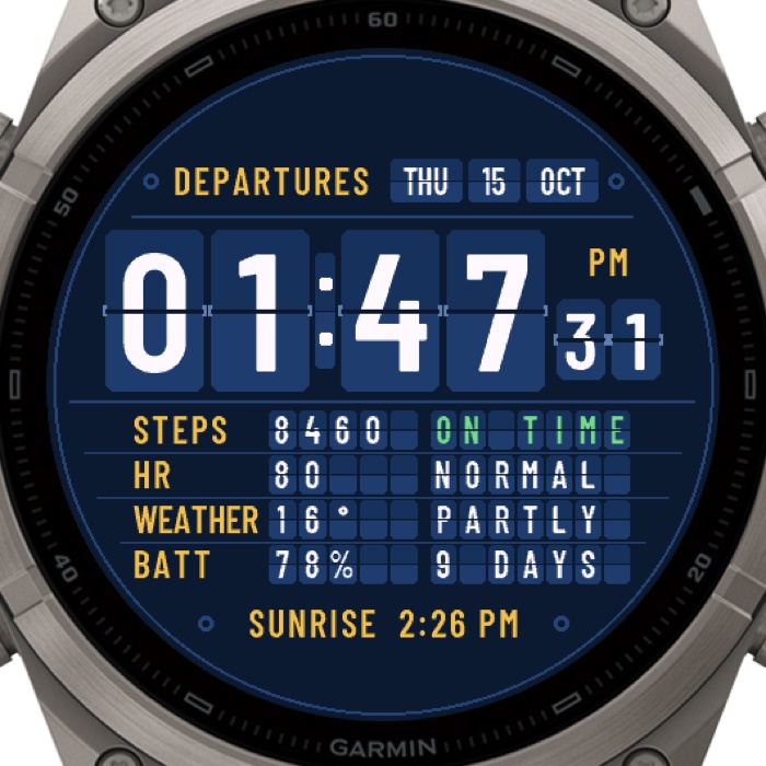 DEPARTURE – Split-Flap Flip Clock · Screenshot 4