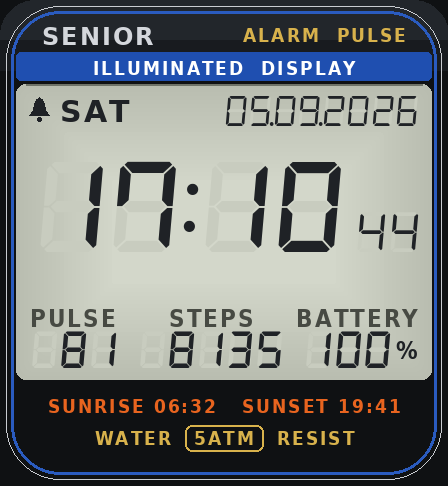 Senior LCD Type: Watch Face · Screenshot 1