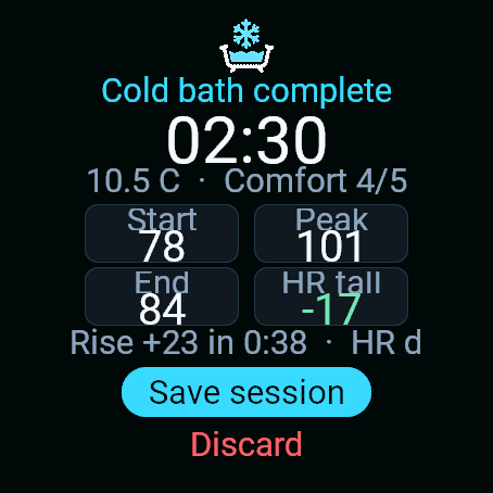 Sauna & Cold Bath Trial · Screenshot 2
