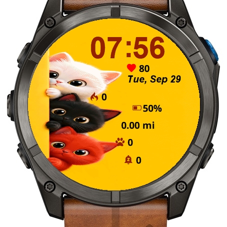 Four Cats Peeking Out Yellow Wall · Screenshot 0