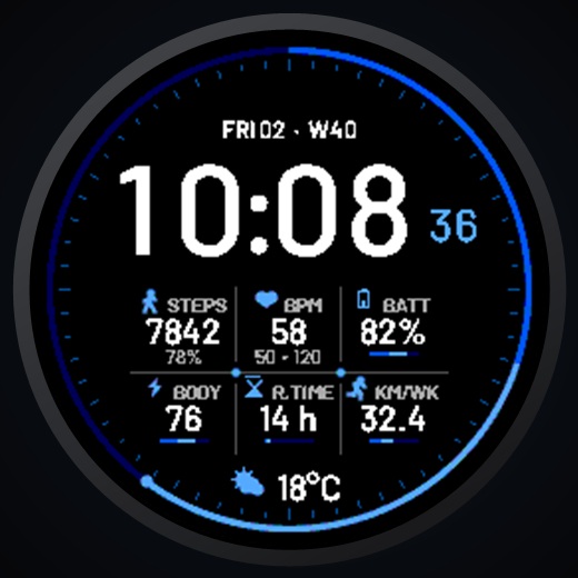 Pure Digital - Big Clean Minimal Watch Face · Screenshot 3