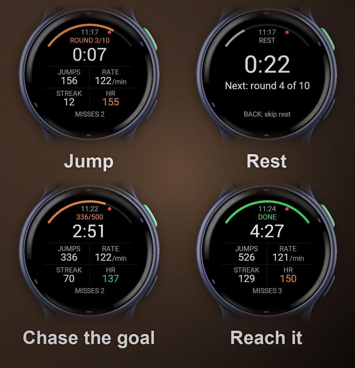 Jump Rope Tracker - Σχοινάκι, μετρητής αλμάτων · Στιγμιότυπο 2
