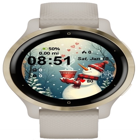 Snowman Holding Cup Coffee Snow · Screenshot 1