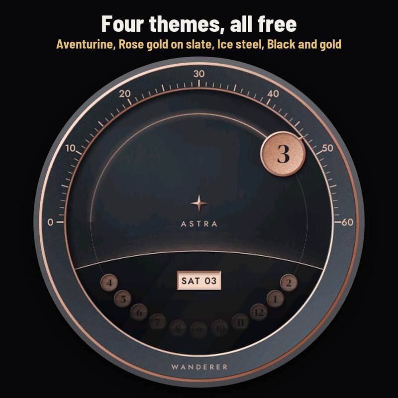 Astra Wanderer Free – 漫游时间表盘 · Screenshot 1