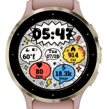 Comic Burst Watch Face · Screenshot 3