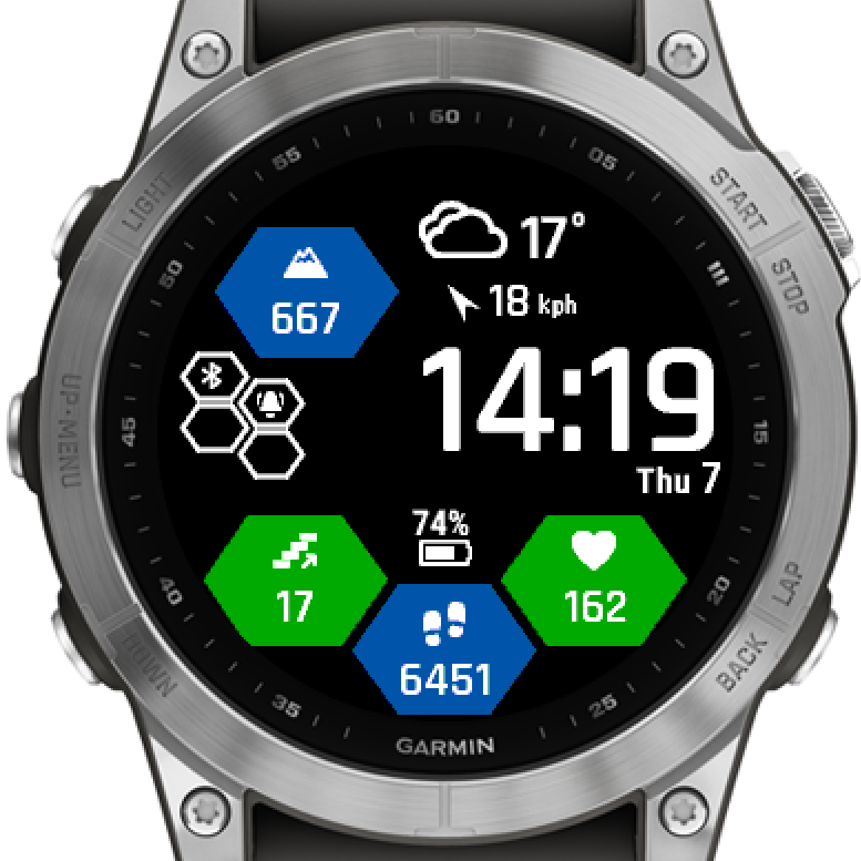 Honeycomb - Weather Watchface · Screenshot 2