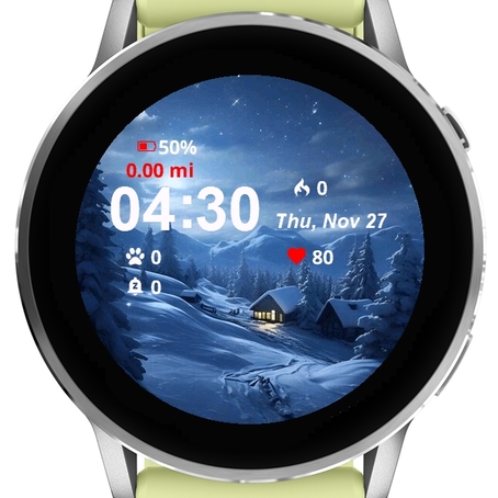 Snowy Night Cabin Middle · Screenshot 0