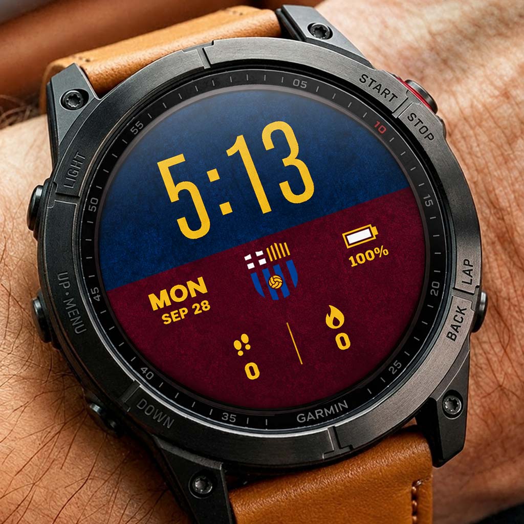 Barcelona Football Soccer Colors Watch Face · Screenshot 0