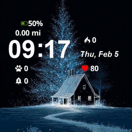 House Middle Snowy Night · Screenshot 0