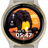 Nature Elephant Sunset · Screenshot 1